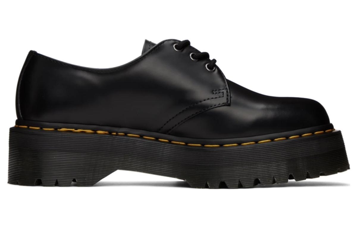 Dr. Martens 1461 Smooth Leather Platform Black - вид с внутренней стороны