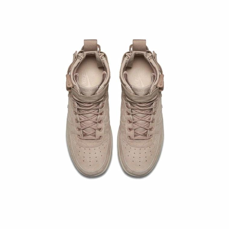 Nike SF Air Force 1 Mid Particle Beige - rear view