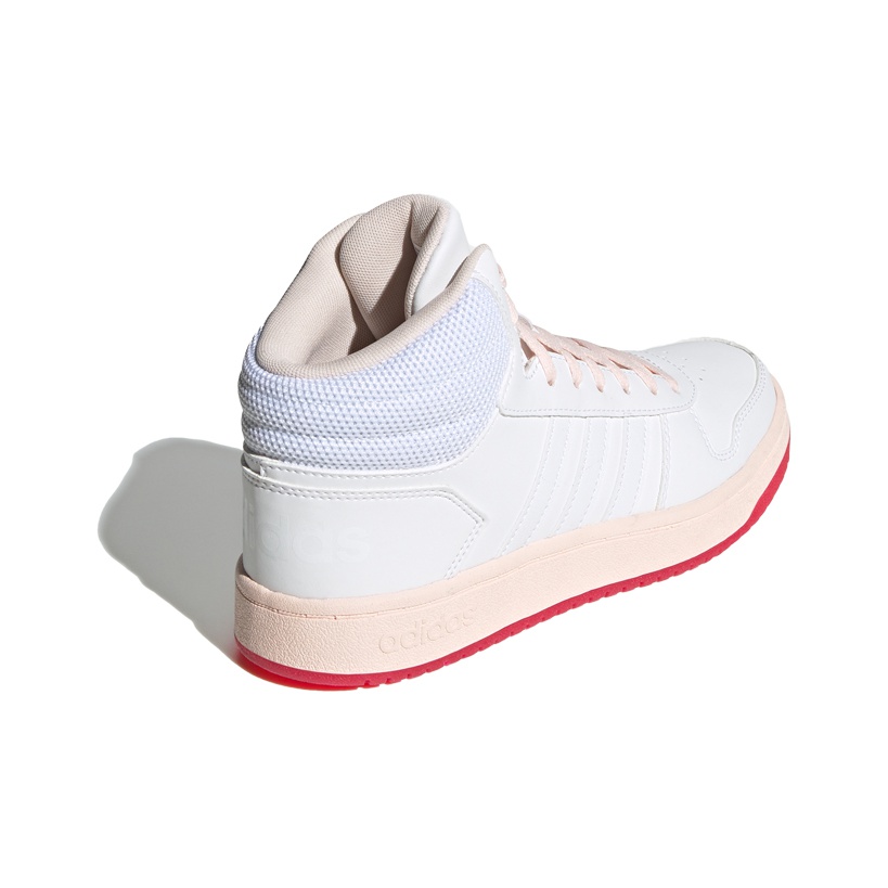 adidas neo Hoops 2.0 Mid White Power Pink Footwear-White - sole