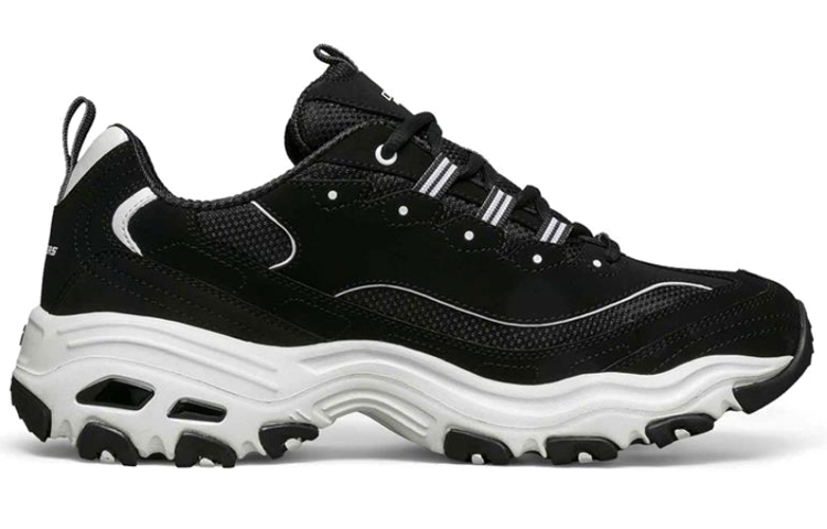 Skechers D'lites Black/White - вид с внутренней стороны