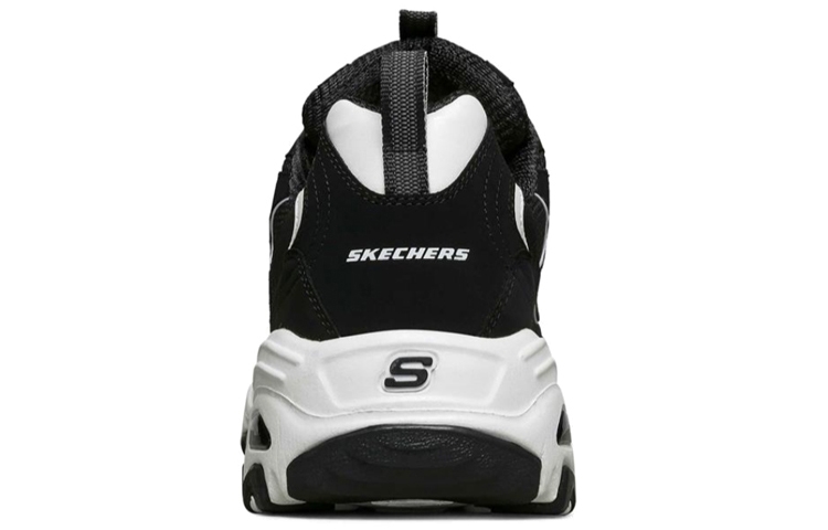 Skechers D'lites Black/White - вид сзади