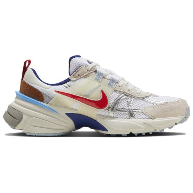 Nike V2K Run Metallic Silver Gym Red University Blue - вид с внутренней стороны
