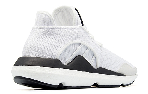 Y-3 Saikou boost White Black - rear view