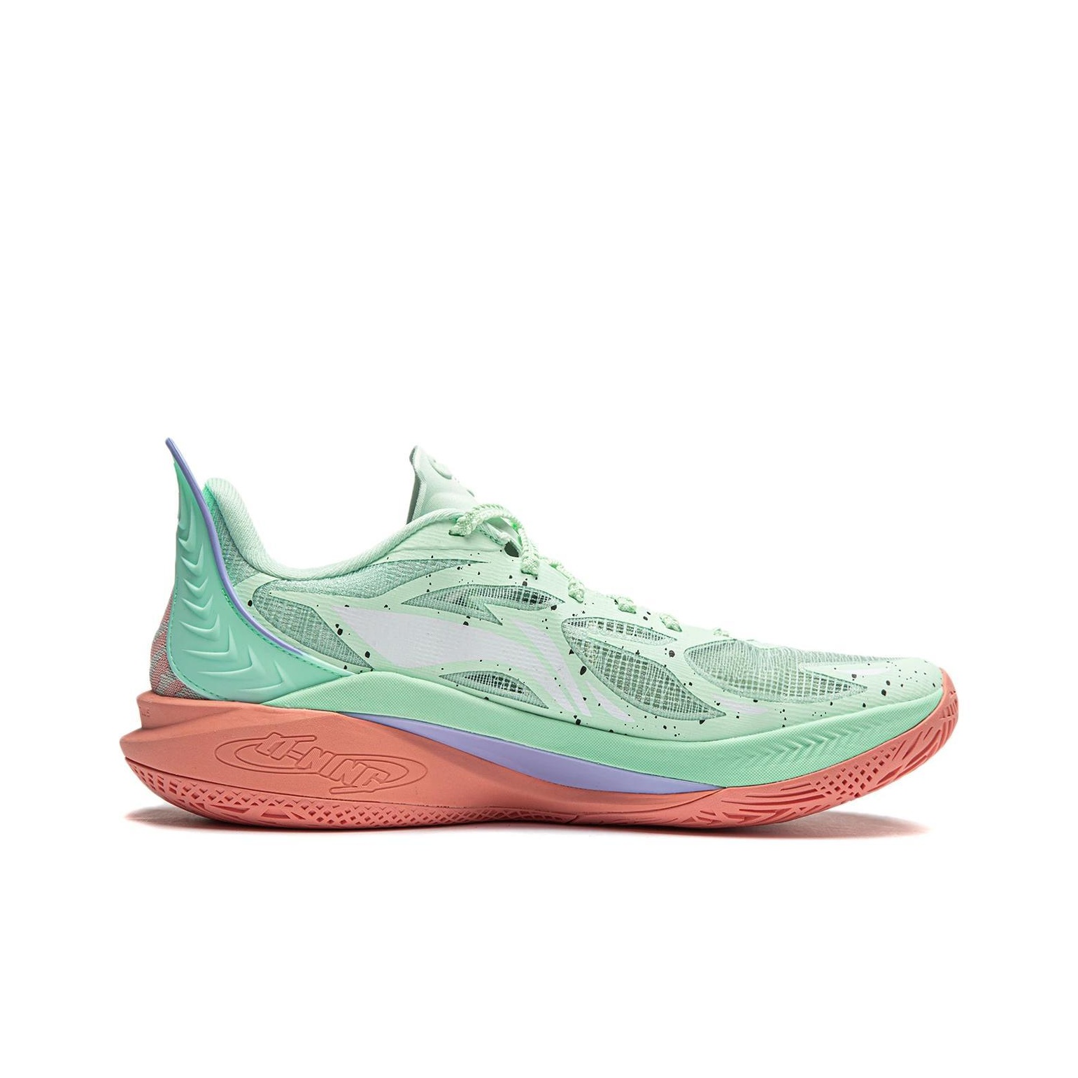 Li-Ning Sonic 12 'Green Orange' - вид с внутренней стороны