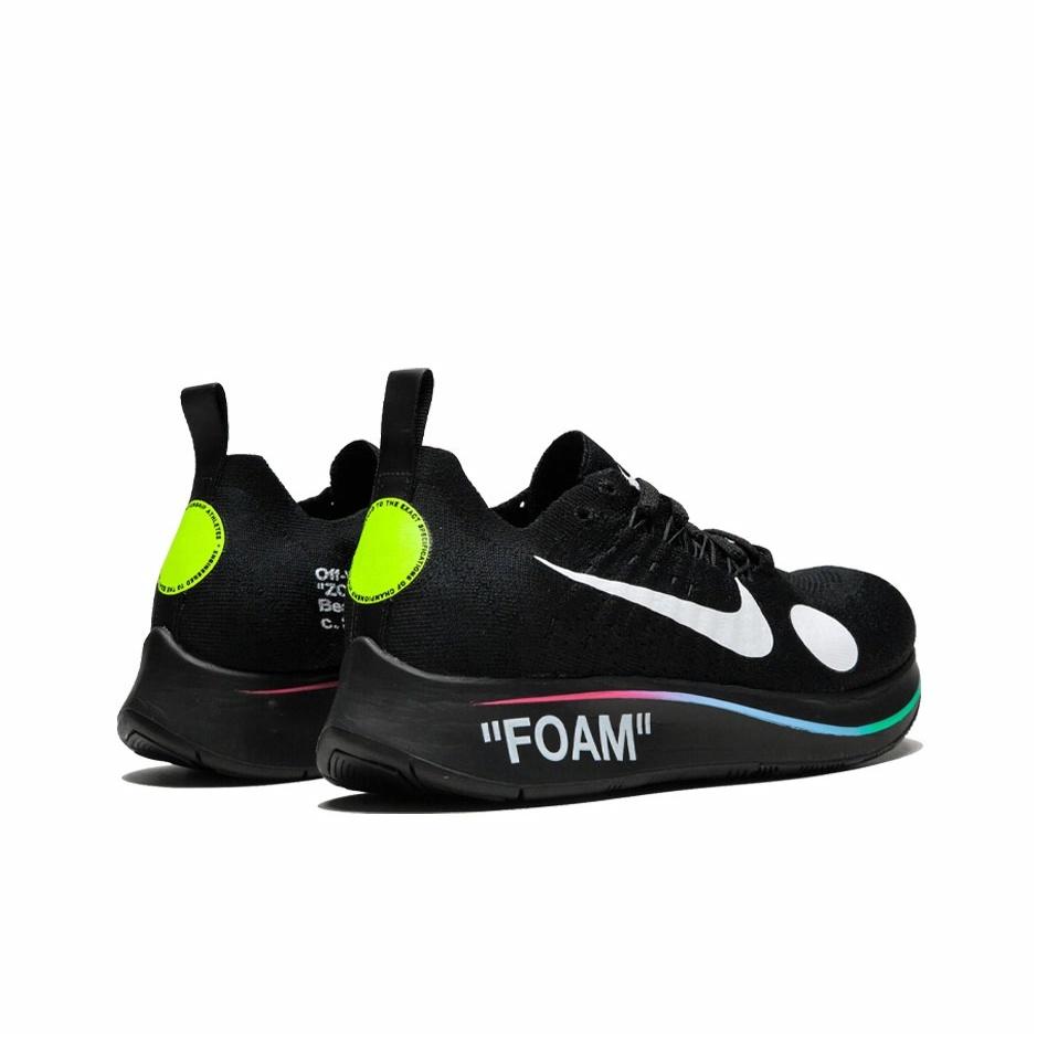 OFF-WHITE x Nike Zoom Fly 1 Mercurial Flyknit 'Black' - rear view