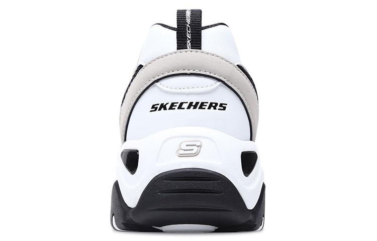 Skechers D'LITES 2.0 Black/white/gray - rear view