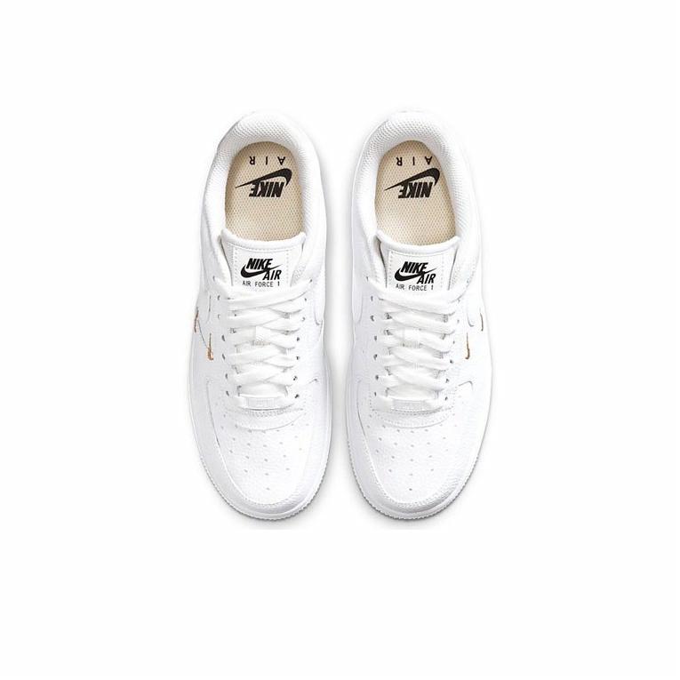 Nike Air Force 1 '07 Essential 'White Metallic Gold' - вид сзади