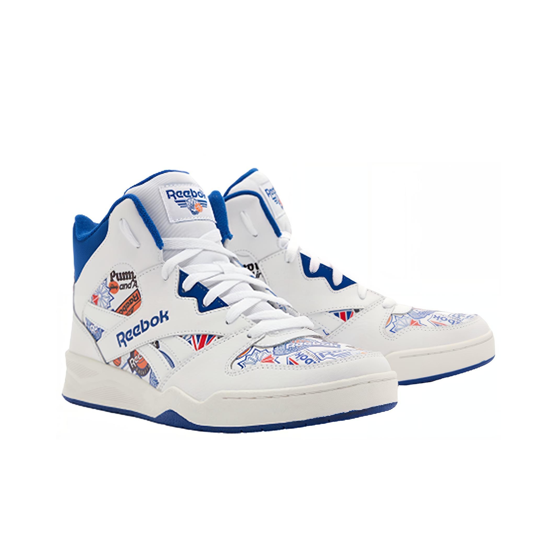 Reebok Royal HI2 Sport Shoes White/Blue - вид спереди