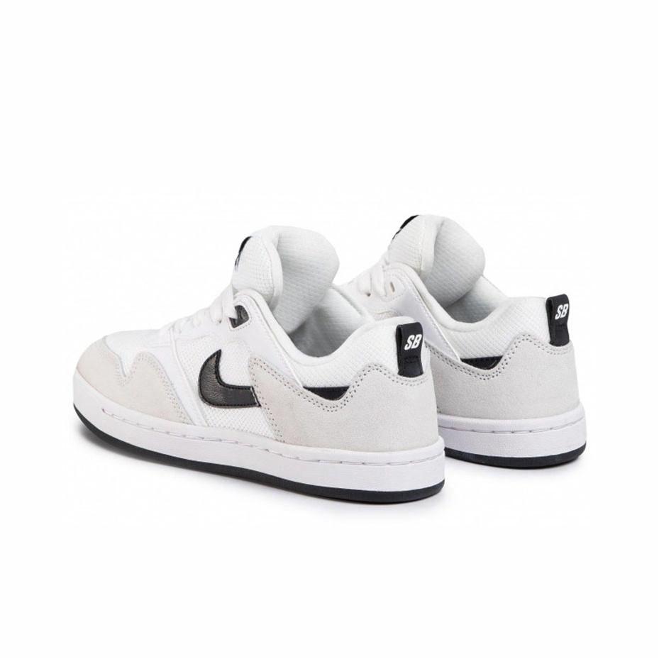 Nike Alleyoop SB 'White Black' - вид спереди