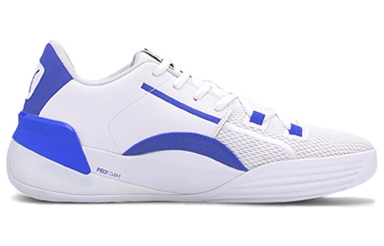 Puma Clyde Hardwood White/Blue - вид с внутренней стороны
