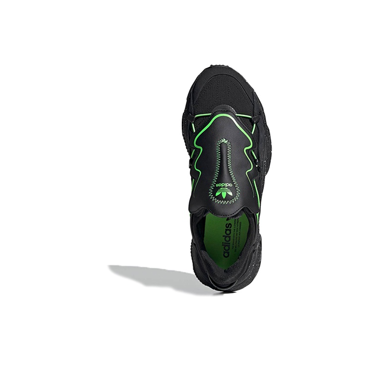 adidas originals Ozweego Black Solar Green Core-Black - вид сзади