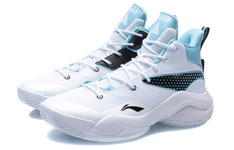 Li-Ning Power 7 White/Black/Blue - вид спереди