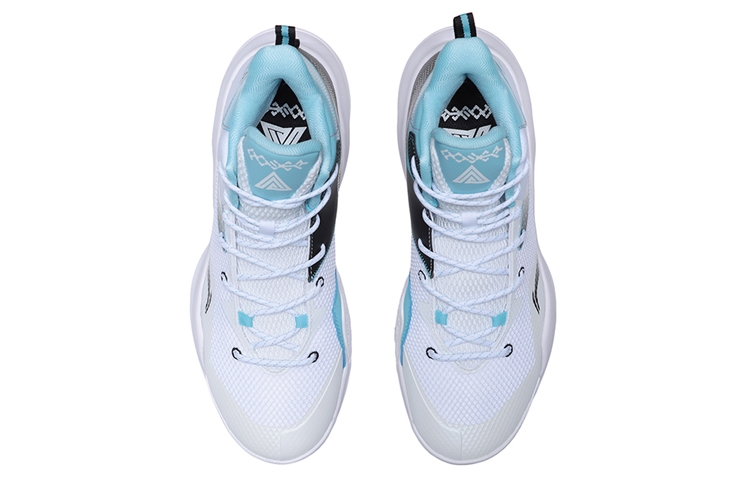 Li-Ning Power 7 White/Black/Blue - вид сзади
