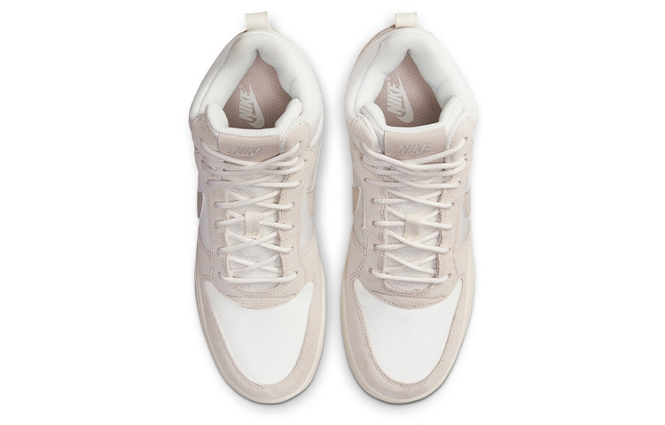 Nike Court Borough Mid Premium Sail Light Orewood Brown - вид сзади