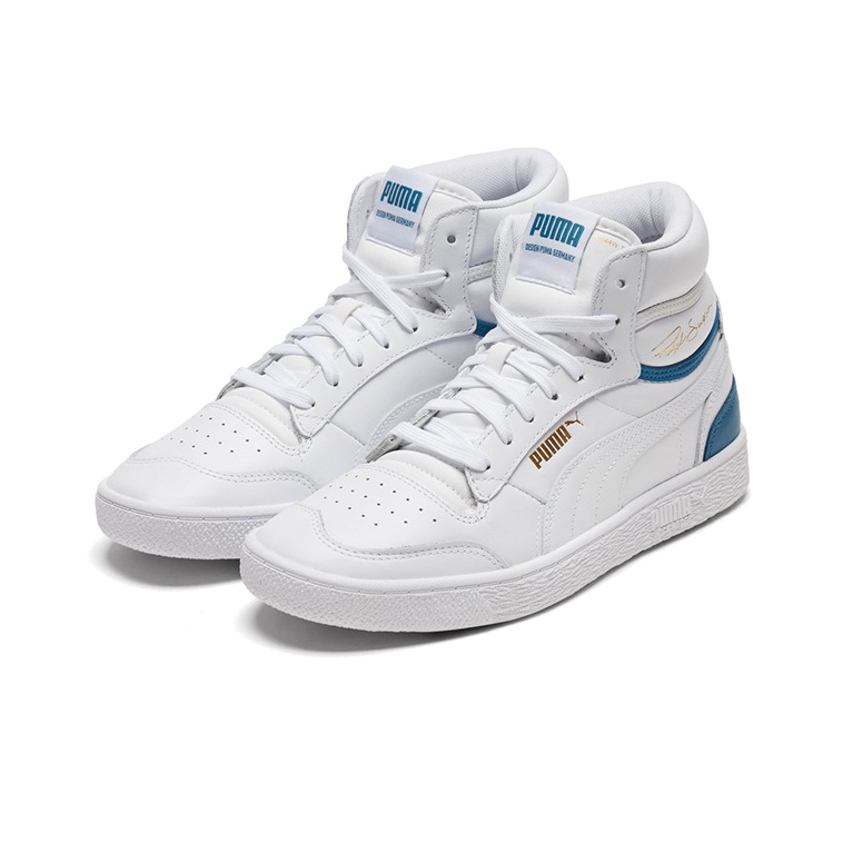 Puma Ralph Sampson Mid White Digi Blue - вид спереди