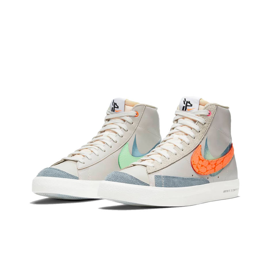 Nike Blazer Mid"77Vntg Green Orange - вид спереди