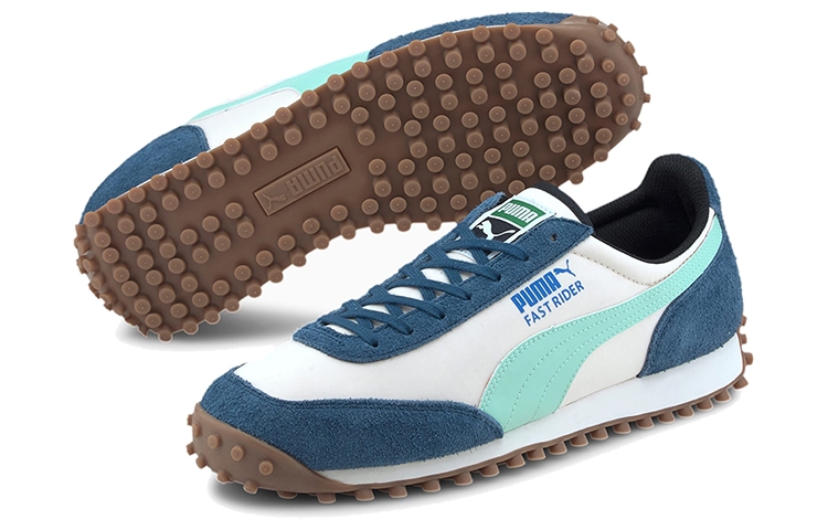 Puma Fast Rider Fury White Dark Denim - вид спереди