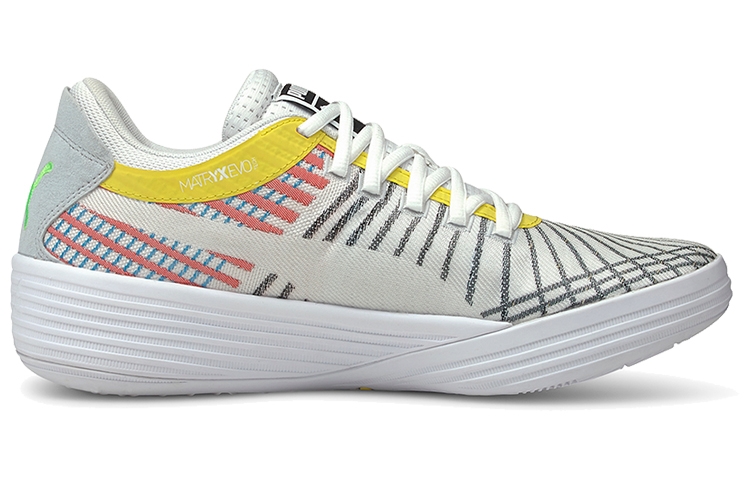 Puma Clyde All-Pro White Blue Atoll - вид с внутренней стороны