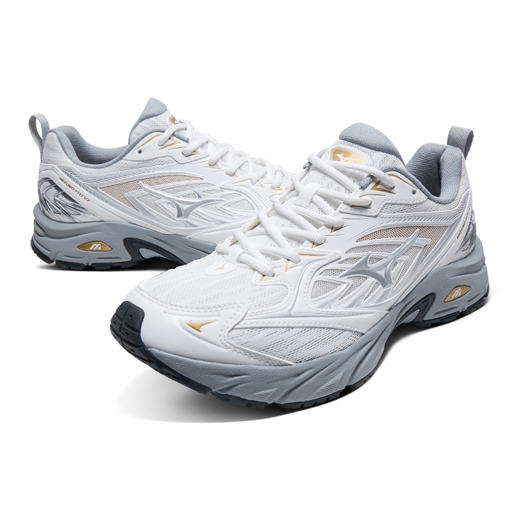 Mizuno FIYI V2 White/Light Gray/Gold - вид сзади