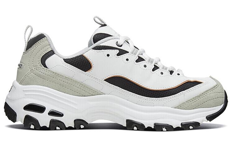 Skechers D'LITES 1.0 Height Increasing Light Gray White - вид с внутренней стороны