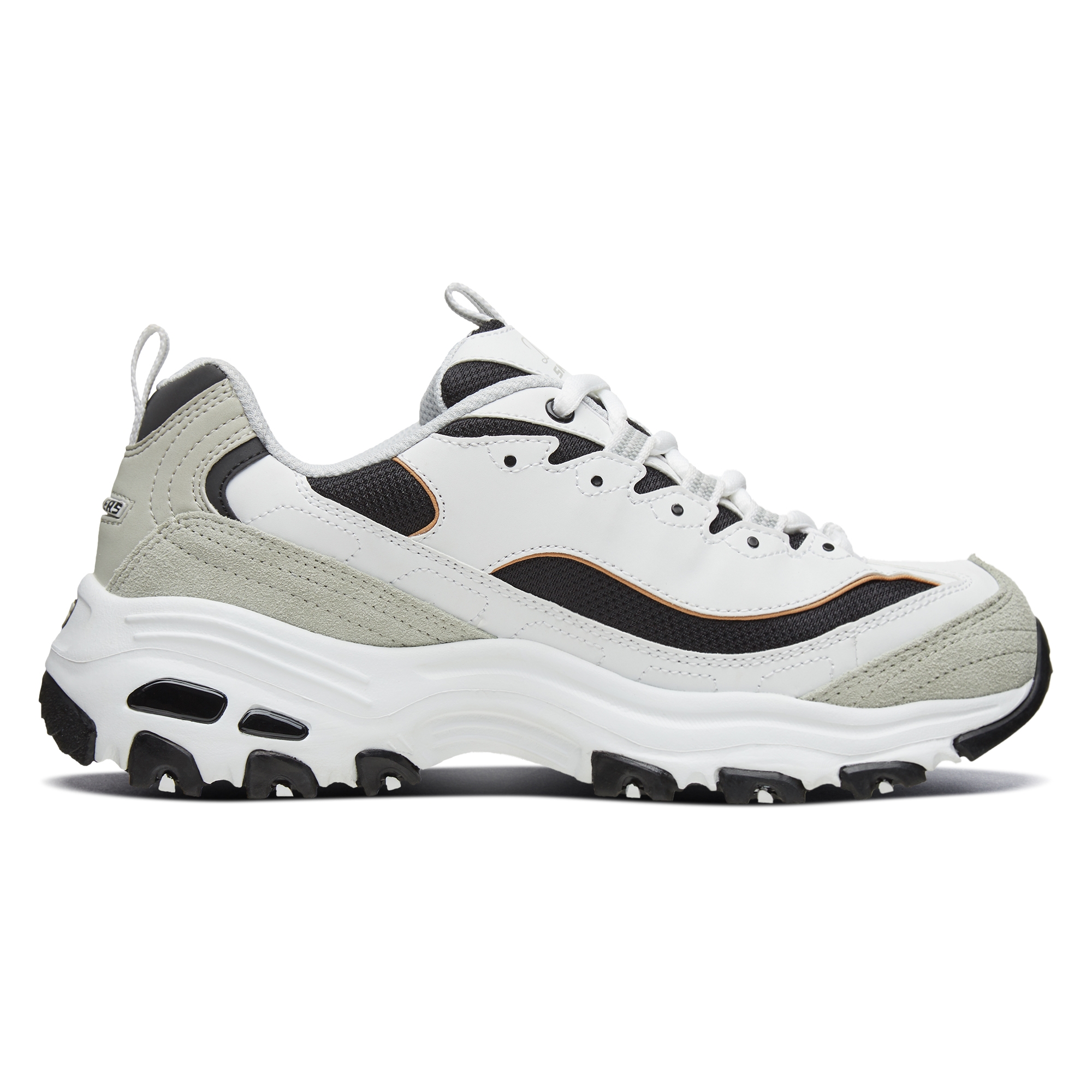 Skechers D'LITES 1.0 Height Increasing Light Gray White - вид 9