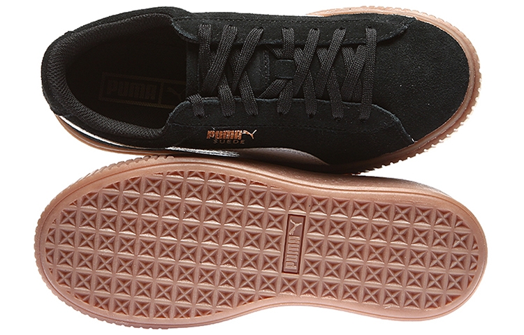 Puma Suede Platform Jr 'Snake - Black Gum' - rear view