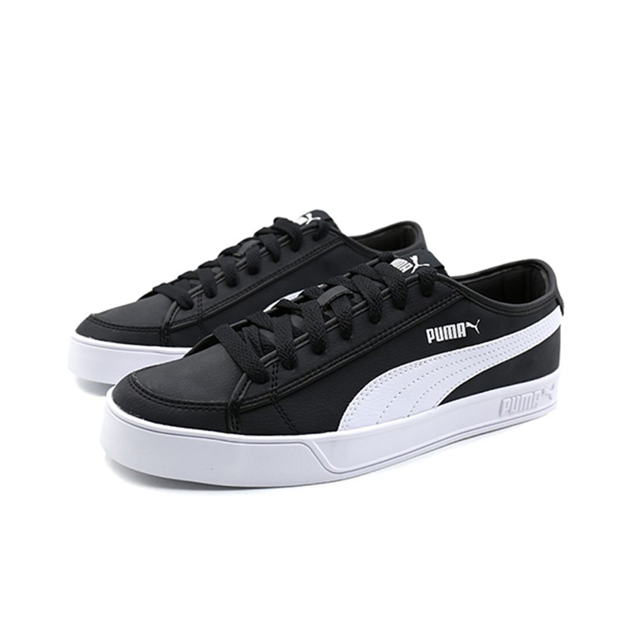 PUMA Smash v2 Vulc SL White Black - вид с внутренней стороны