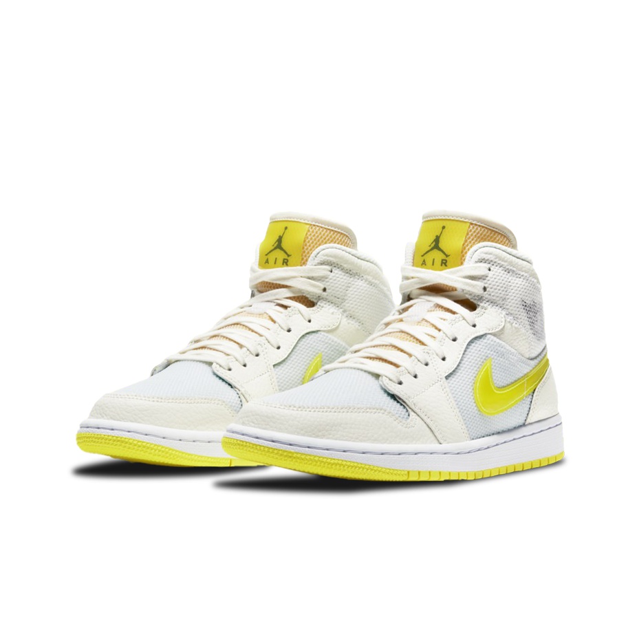 Jordan Air Jordan 1 Mid SE "voltage yellow" - front view
