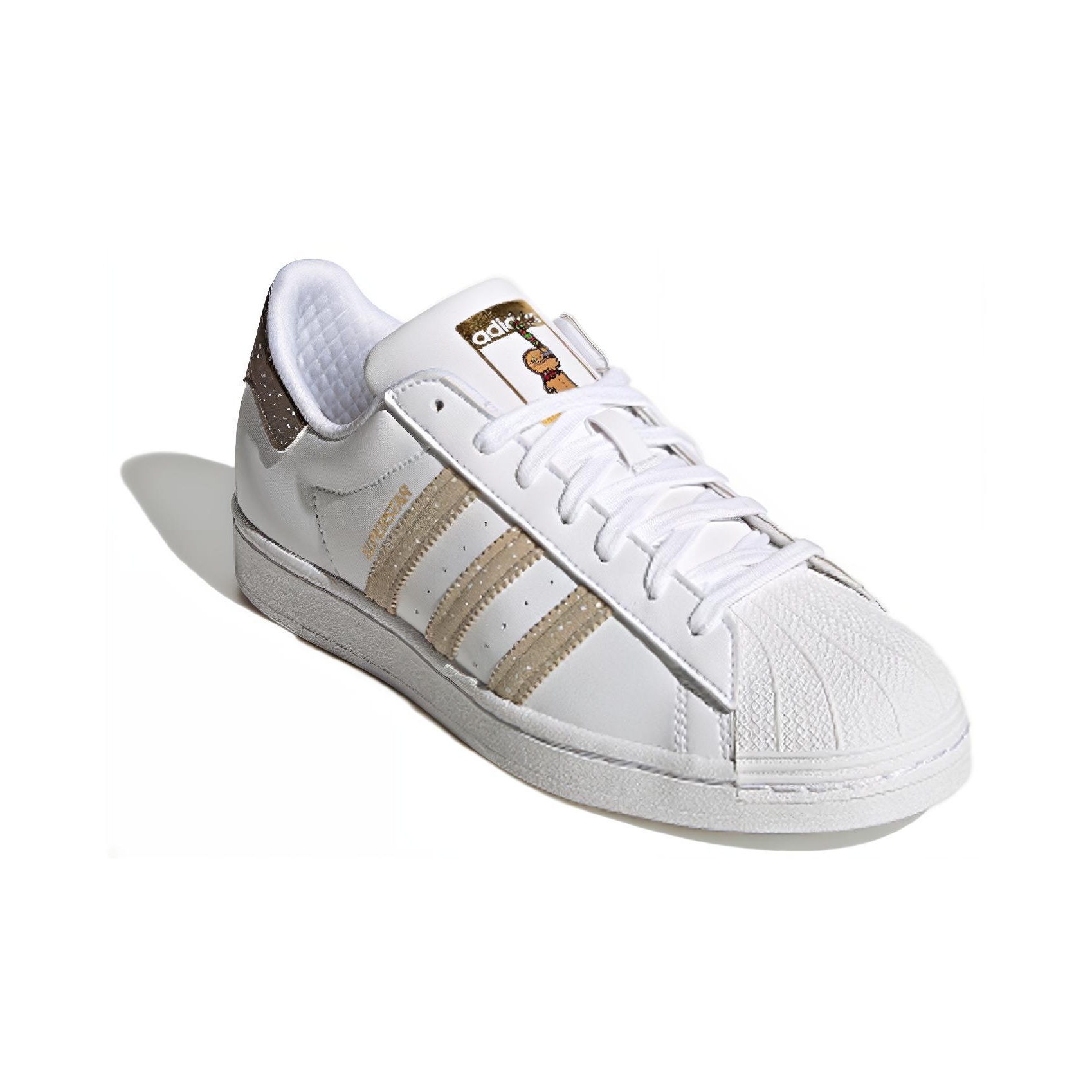 adidas originals Superstar Christmas Gingerbread - front view