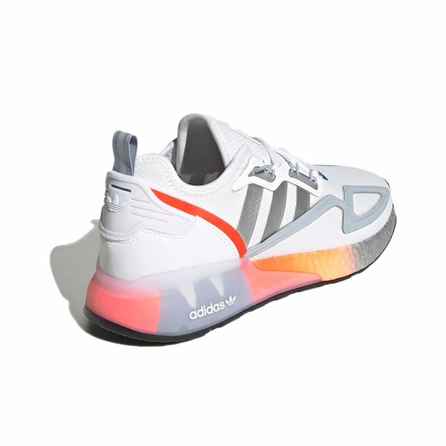 adidas originals ZX 2K Boost 'White Metallic Silver' - вид сзади