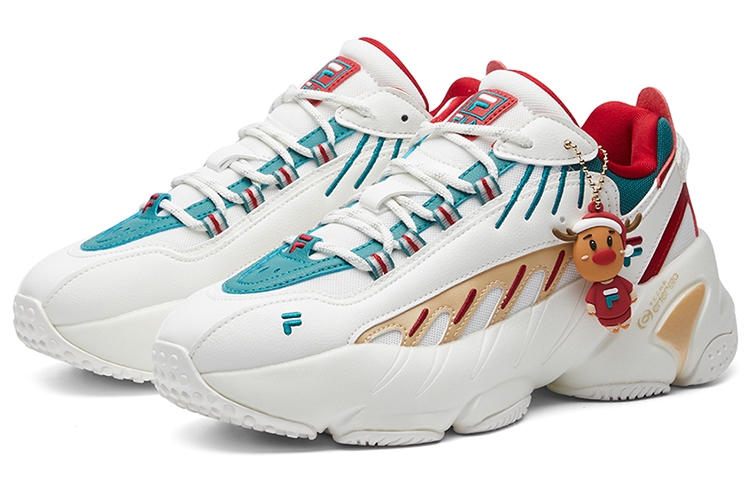 FILA Ade Xms White/Green/Red - вид спереди