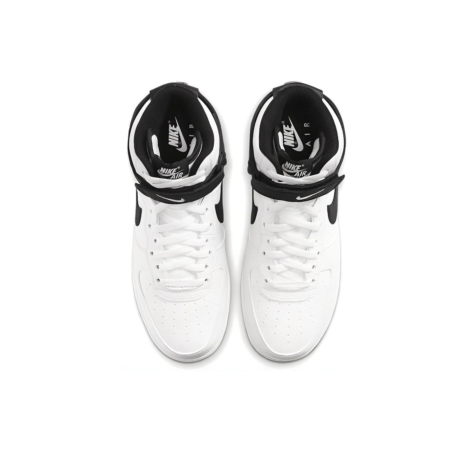 Nike Air Force 1 '07 High White Black - вид сзади