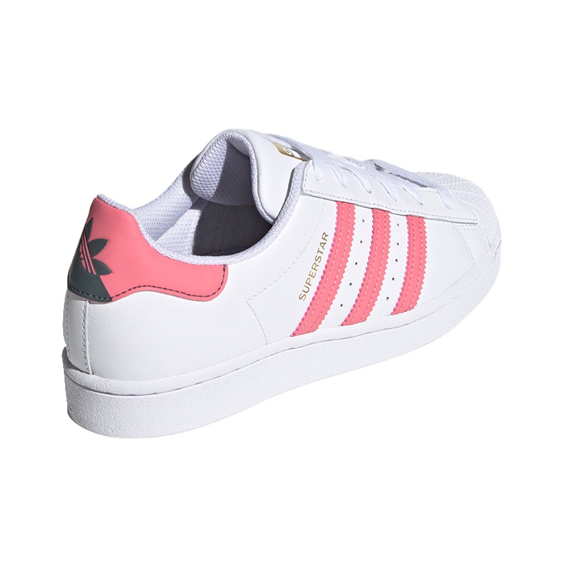 adidas originals Superstar "White Pink" - вид сзади