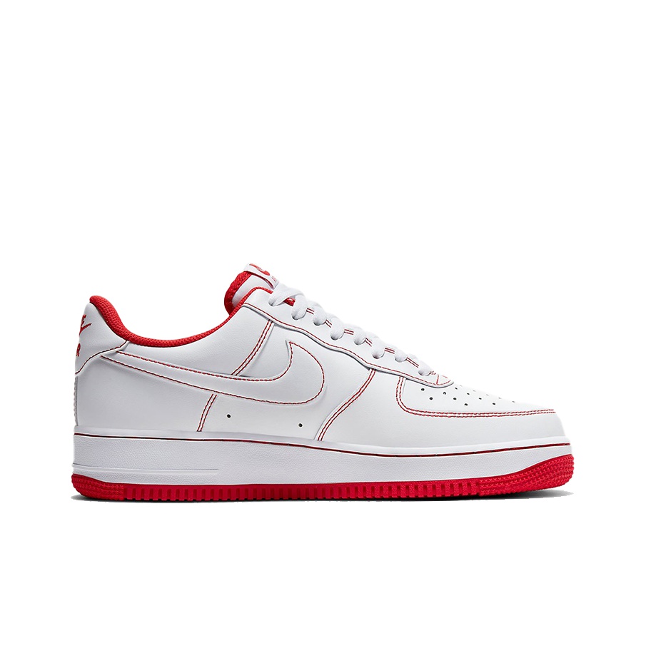 Nike Air Force 1 Low 07 White University Red - view from the inside