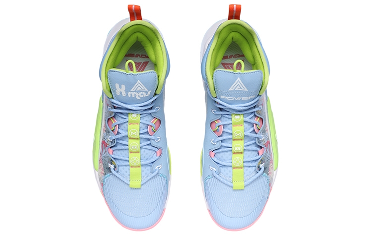 Li-Ning Power 7 Blue/Green - вид сзади