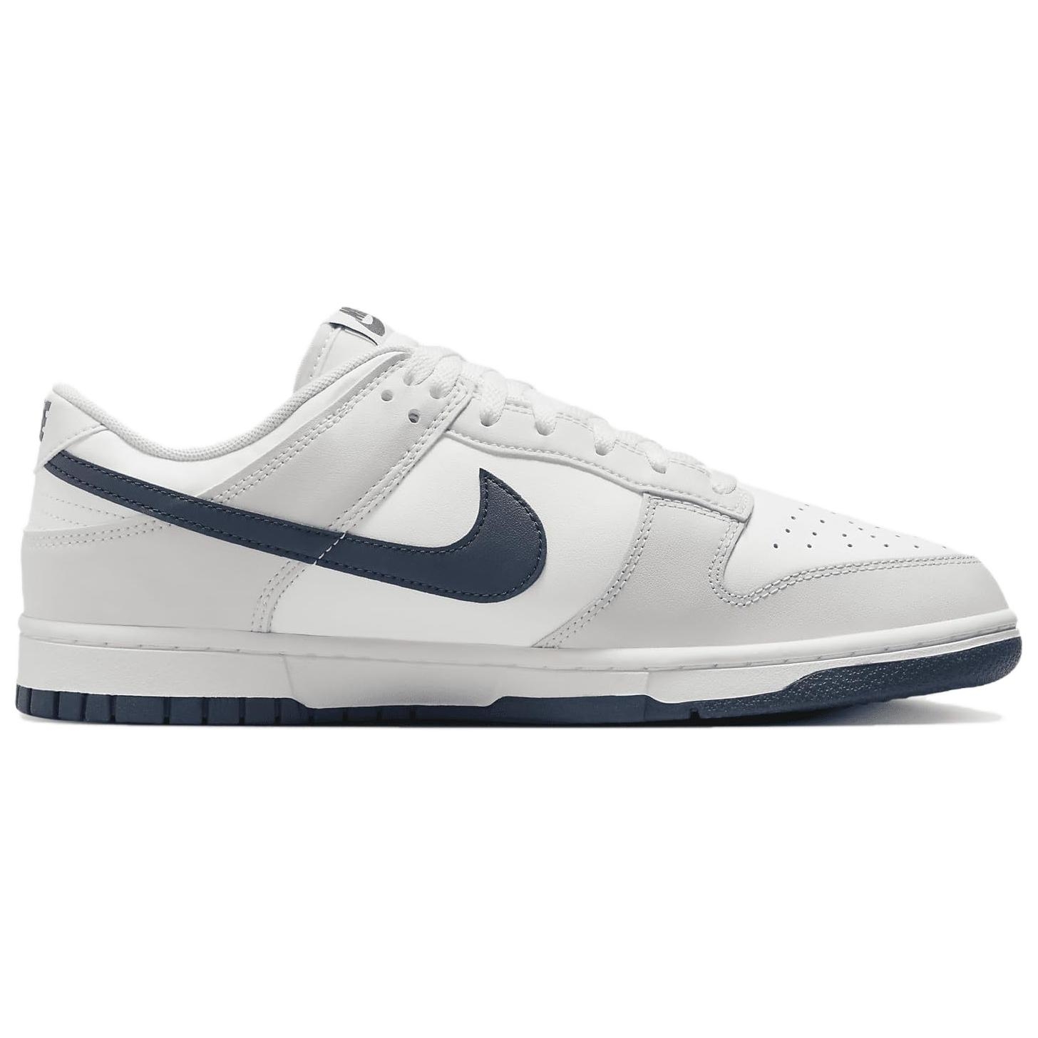 Nike Dunk Low Retro White Midnight Navy - вид с внутренней стороны