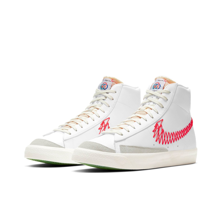 Nike Blazer Mid 77 CNY WhiteRed - вид с внутренней стороны