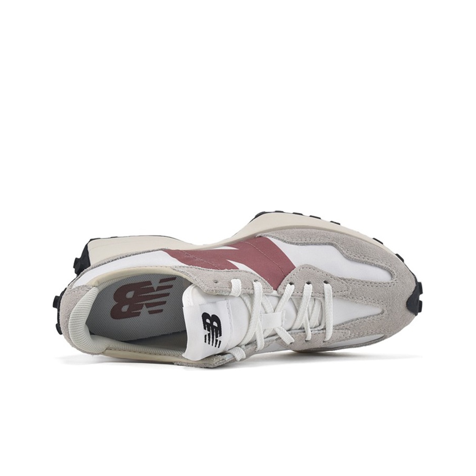 New Balance 327 Light Grey Rose (полнота: B) - вид сзади