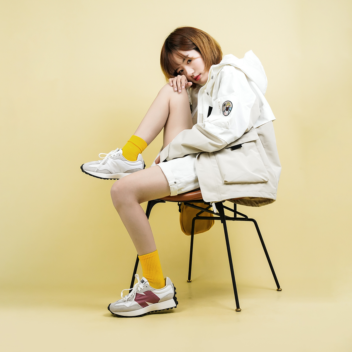 New Balance 327 Light Grey Rose (полнота: B) - вид 8