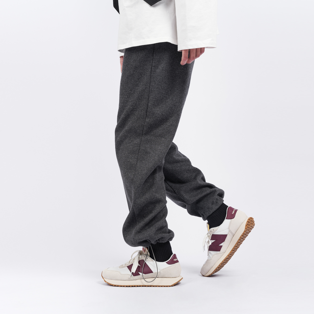New Balance 237 'White Burgundy' (полнота: D) - подошва