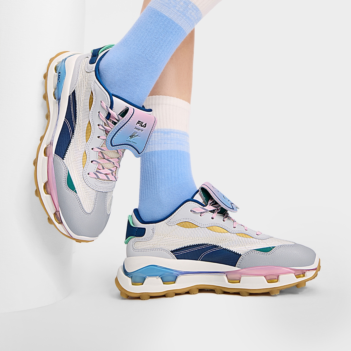 FILA KM2 PO Milk White Lunar Rock Gray - view 8