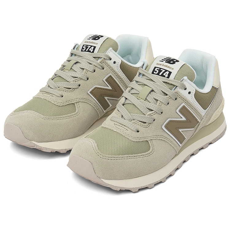 New Balance 574 'Olivine Dark Stoneware' (полнота: B) - вид спереди