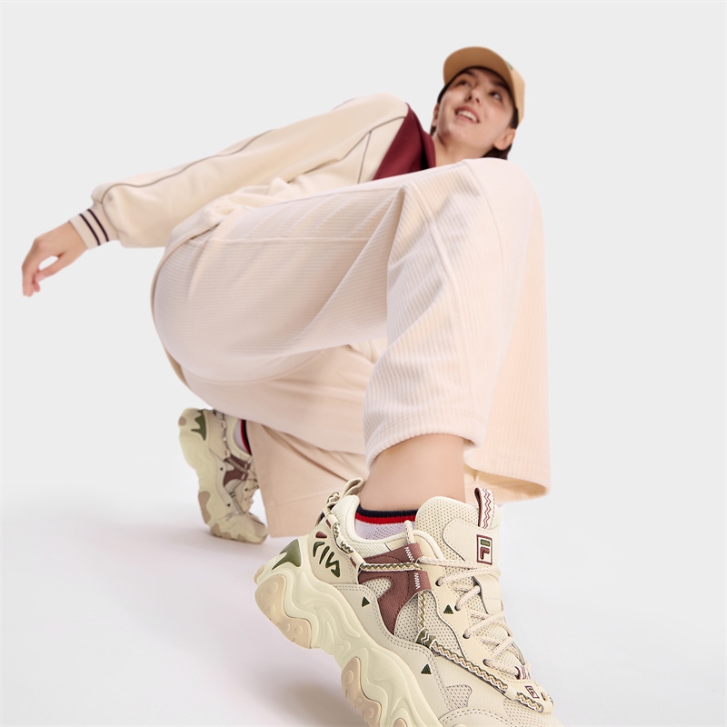 FILA FLUID 5 Cat Paw Shoes 5.0 Yellow White - вид 7