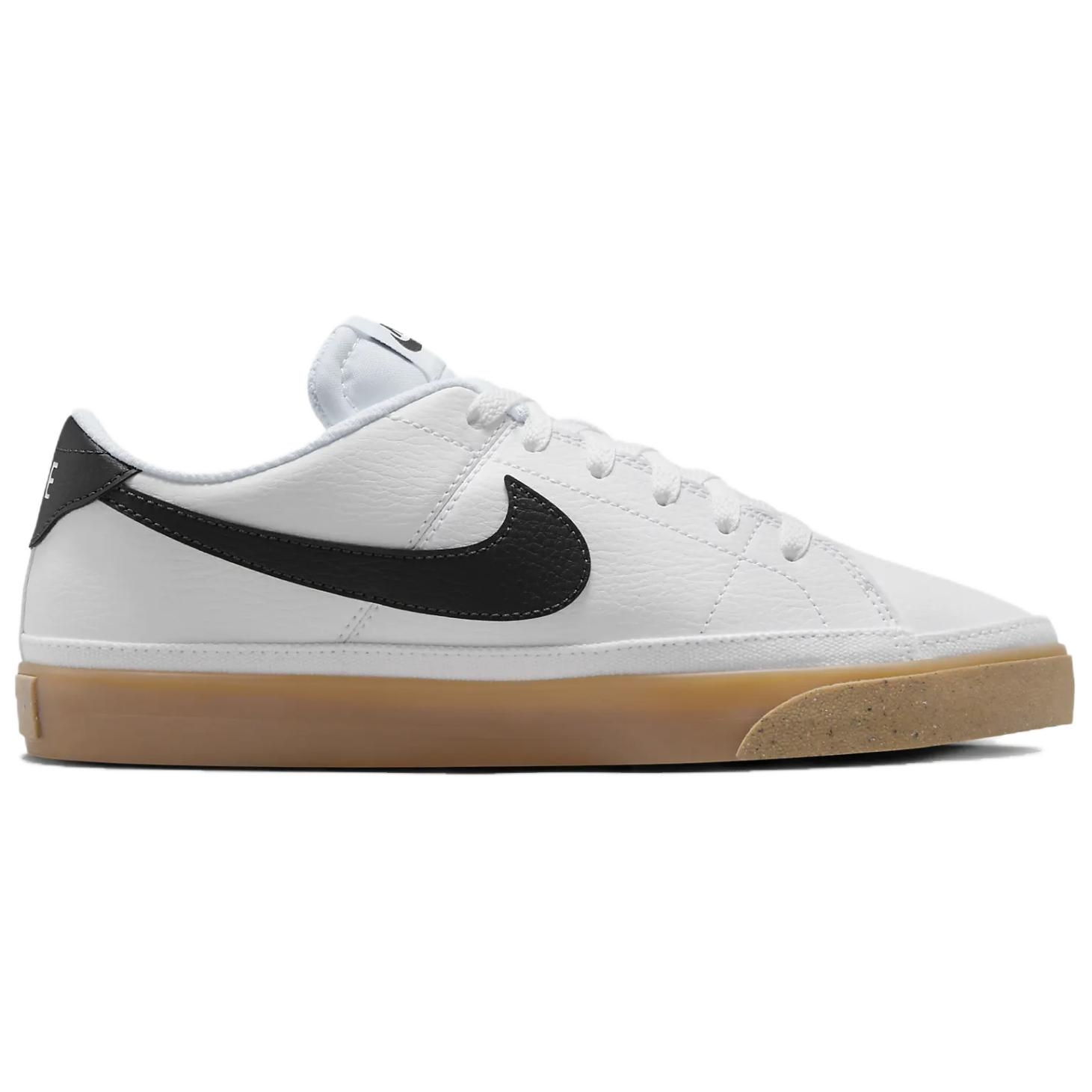 Nike Court Legacy Next Nature 'White Anthracite Gum' - view from the inside