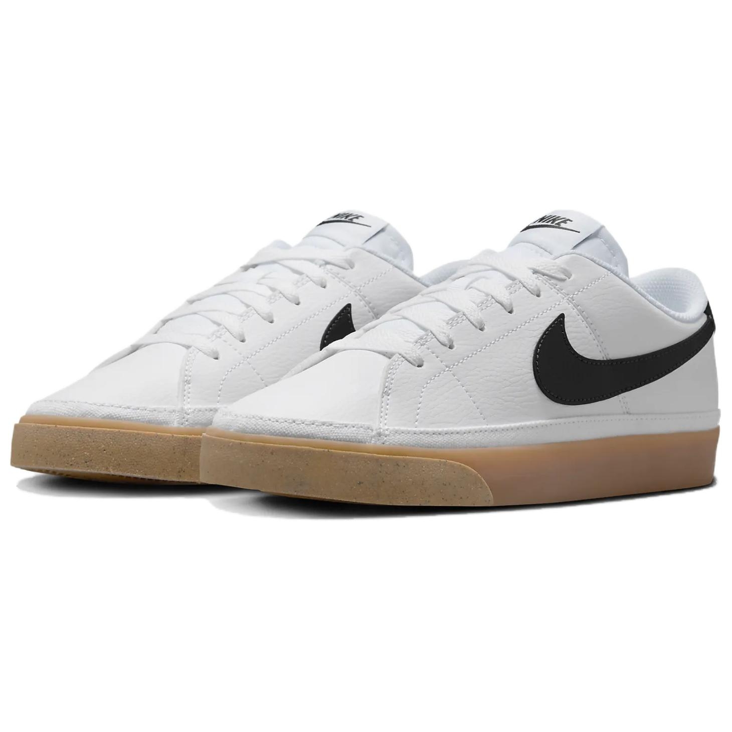 Nike Court Legacy Next Nature 'White Anthracite Gum' - front view