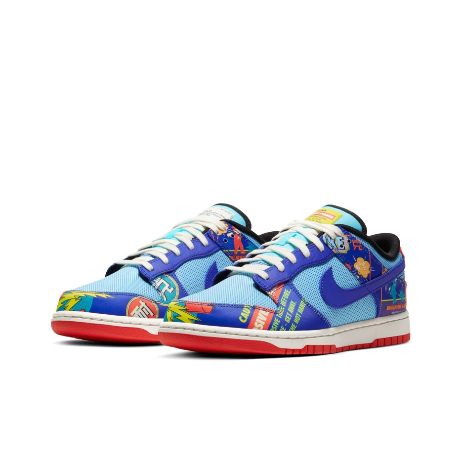 Nike Dunk retro og "firecracker" "cny" - вид спереди