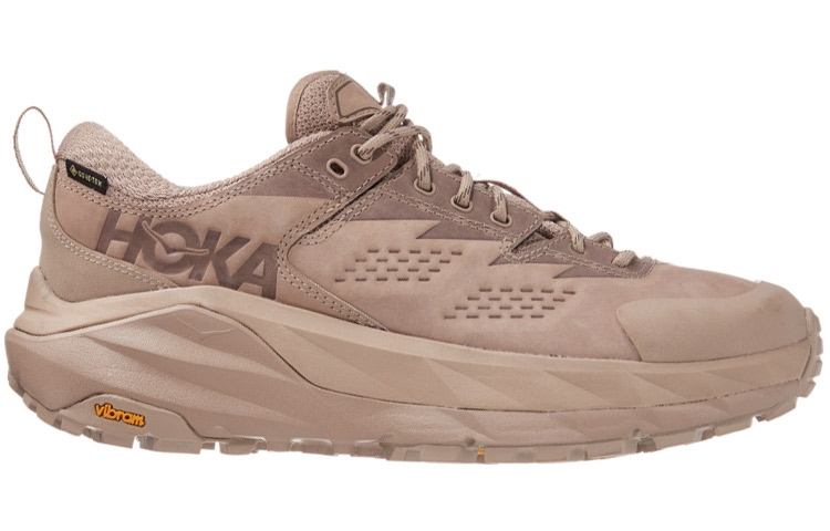 HOKA ONE ONE Kaha Low Gore Tex Taupe Bungee Cord - вид с внутренней стороны