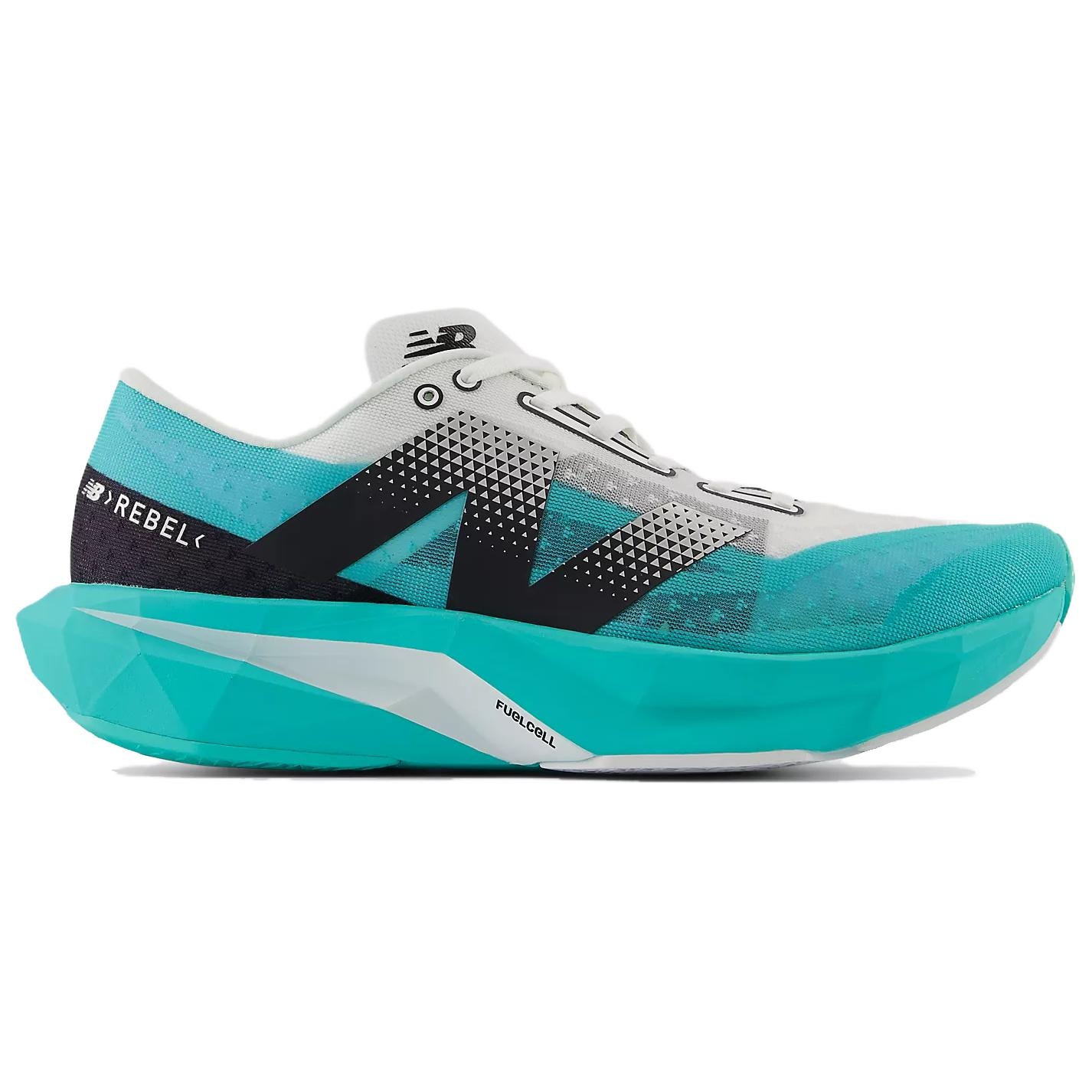 New Balance FuelCell Rebel V4 White And Black Cyber Jade (полнота: D) - вид с внутренней стороны