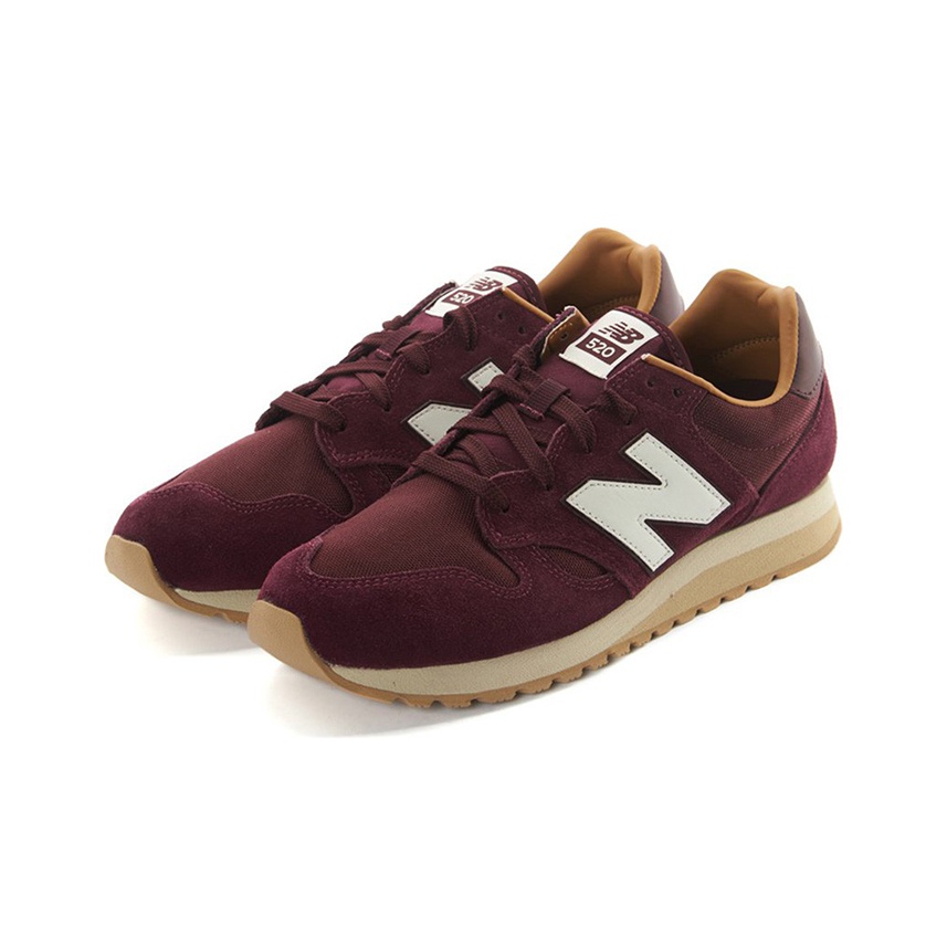 New Balance 520 Burgundy (полнота: D) - вид спереди