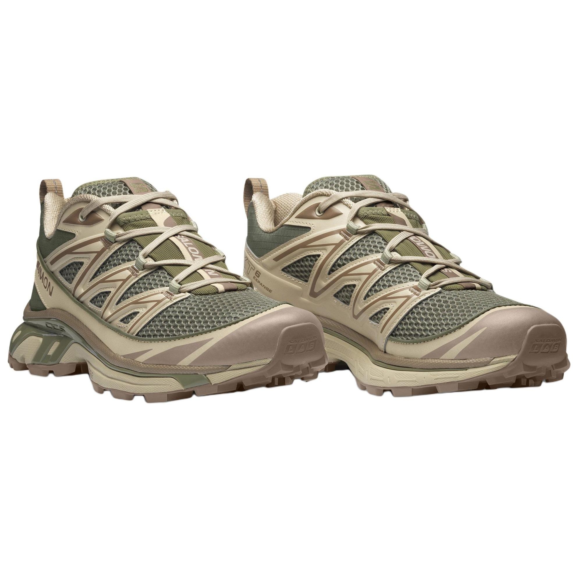 SALOMON XT 6 Expanse 'Deep Lichen Green Cement' - rear view